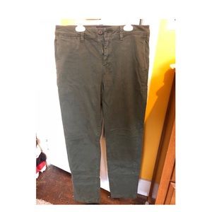 Green American Eagle Slim Straight Khaki